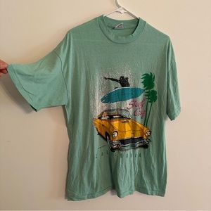 Vintage 70s 80s 50/50 single stitch California graphic tee (JJ)
